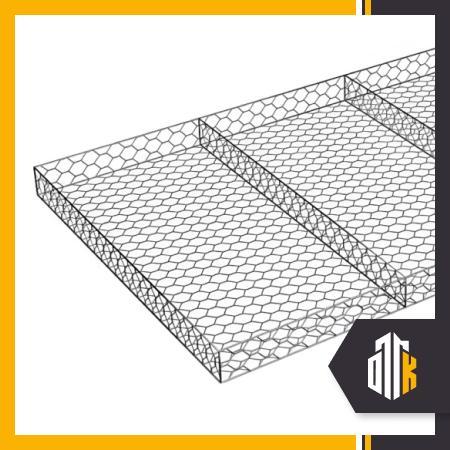 Габион матрацный ГСИ-М 5х2х0,23 м 2,7 мм ГОСТ Р 52132-2003 цинк+ПВХ